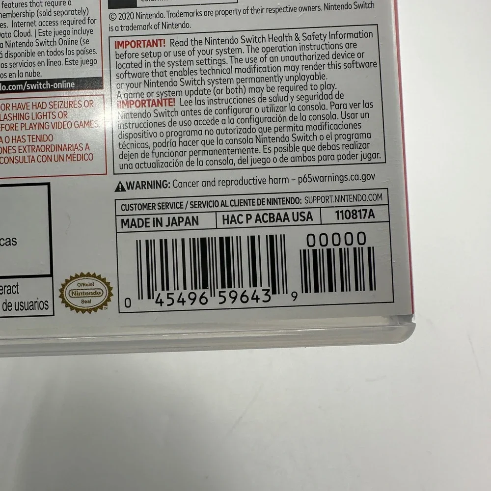 Animal Crossing New Horizons Nintendo Switch Game Complete Tested & Working